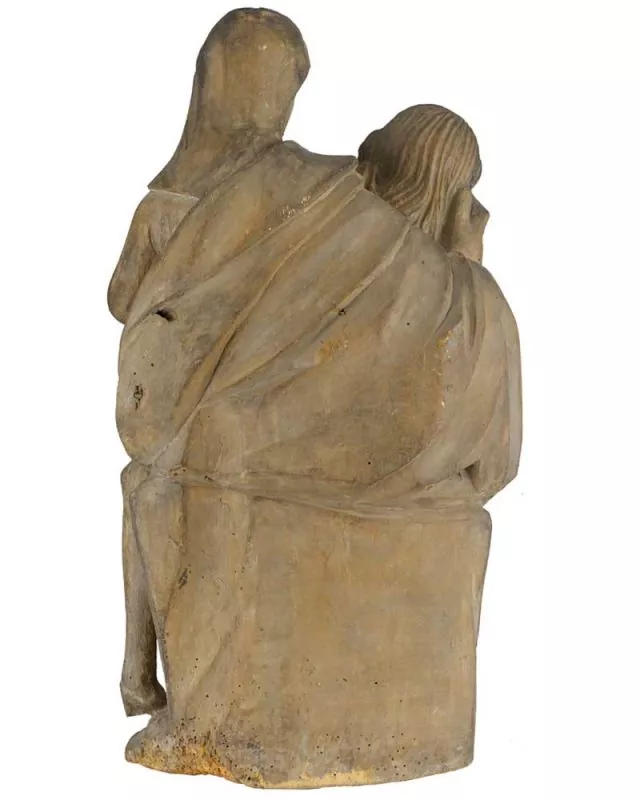 Pieta ca. 1650, 60 x 33 cm holzgeschnitzt, antik