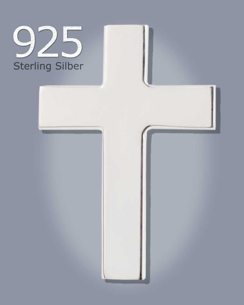 Ansteckkreuz für Priester Sterling Silber 14x24 mm