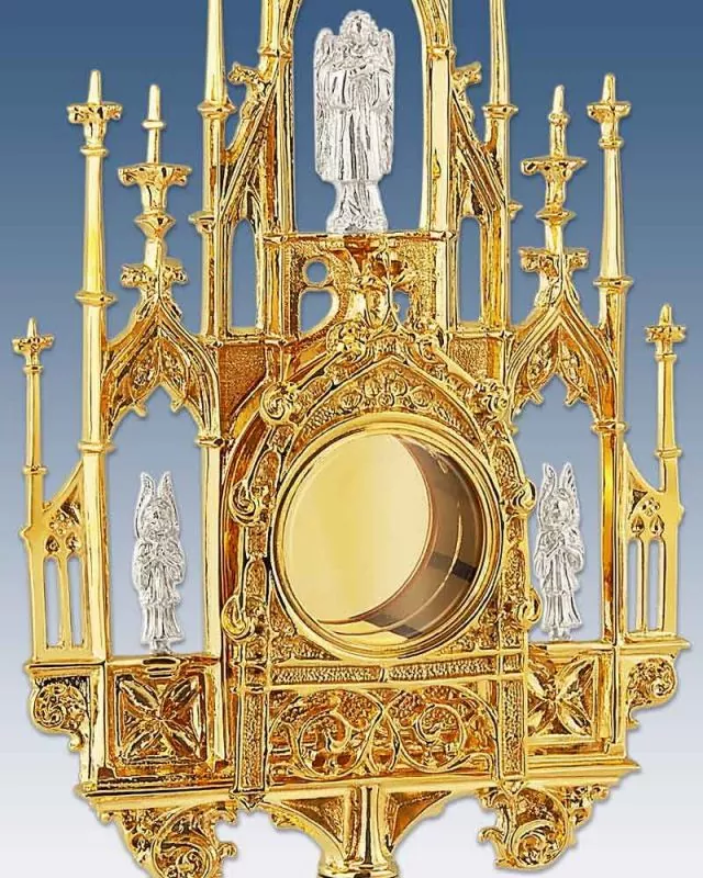 Reliquiar mit gotischer Ornamentik 30 cm