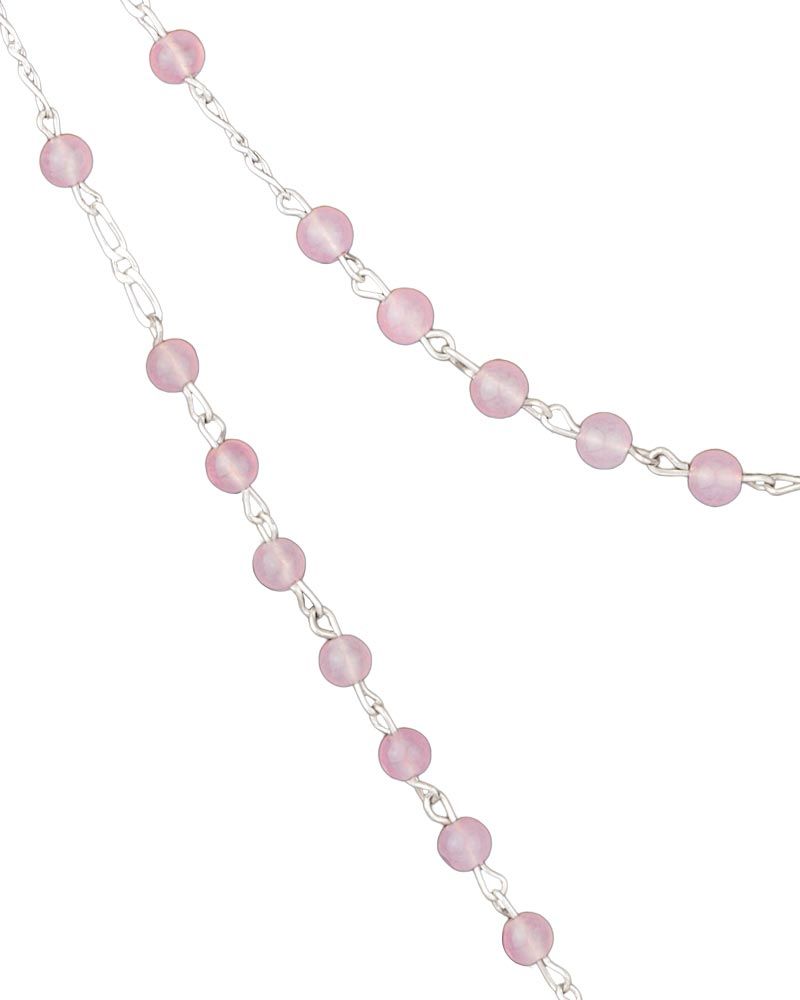 Rosenkranz Rosenquarzperlen 6 mm Ø im Geschenketui