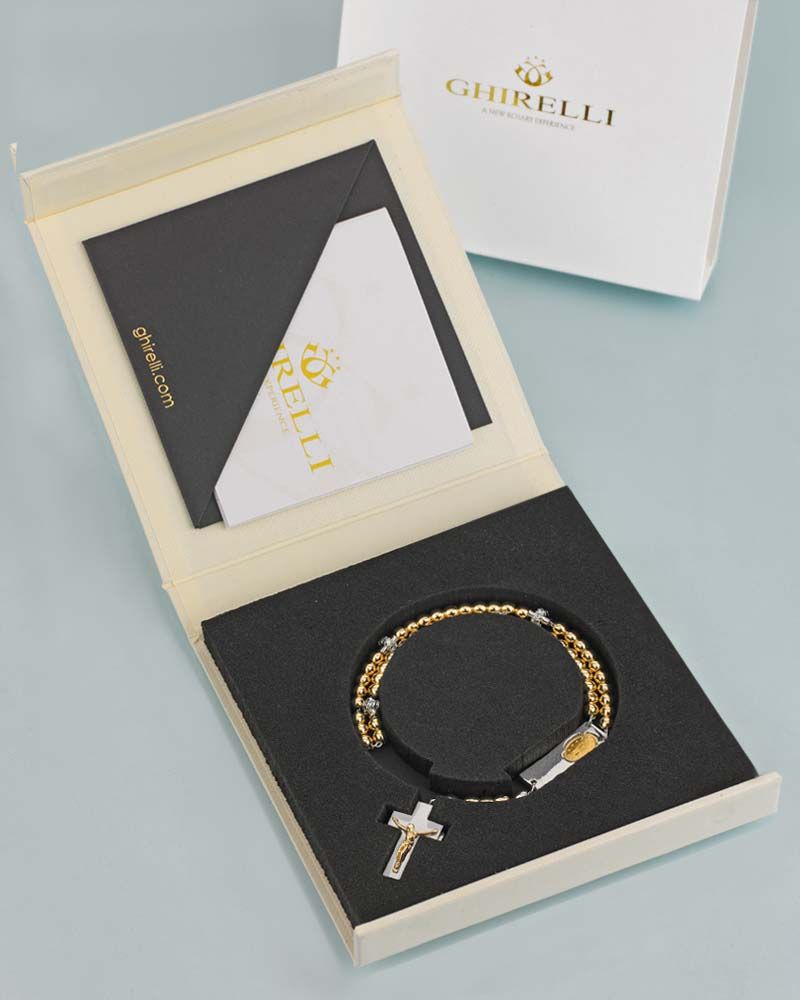 Rosalet Armband Sterling Silber mit vergoldeten Perlen