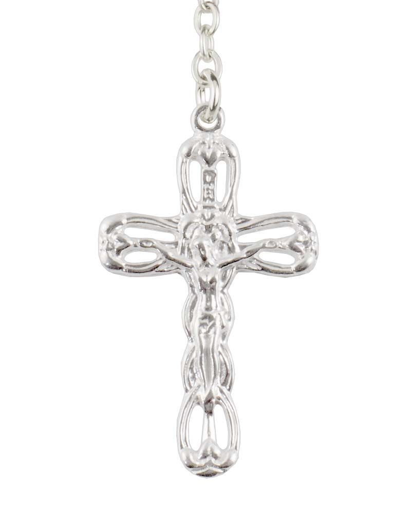 Rosenkranz Hämatit 6 mm Sterling Silber gekettelt