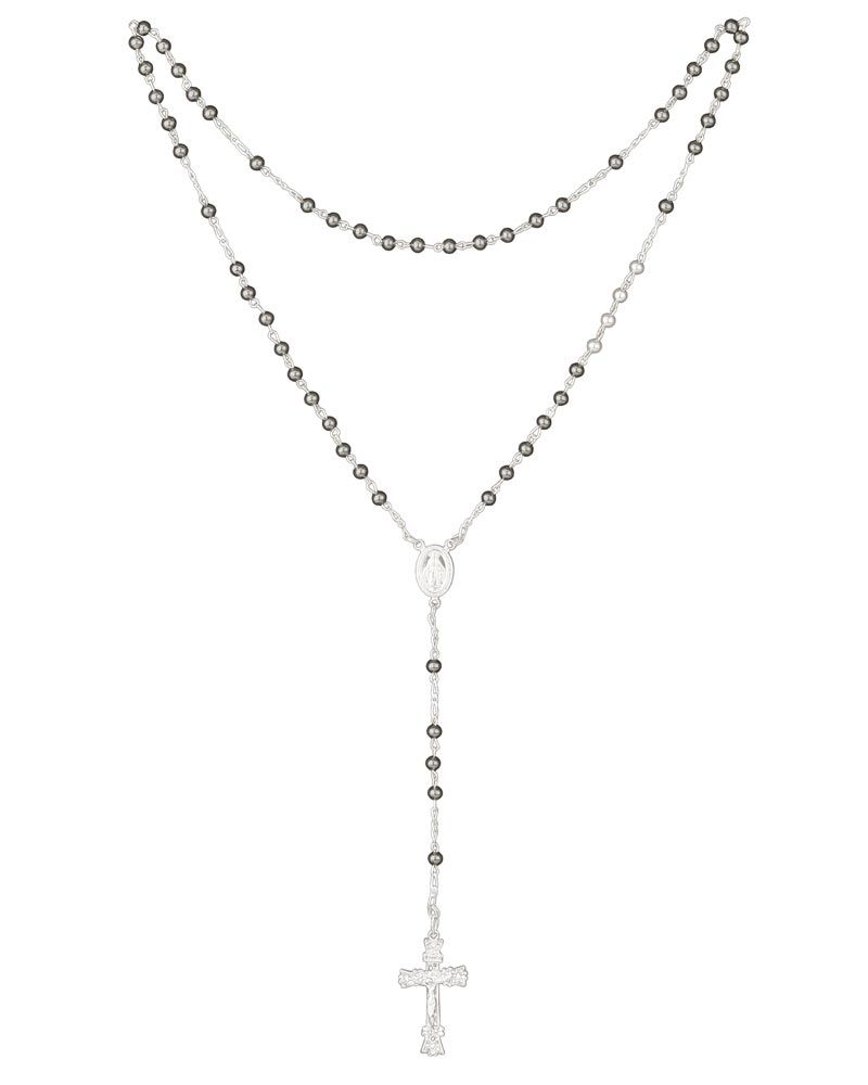 Rosenkranz Hämatit 6 mm Ø Perlen im Geschenketui