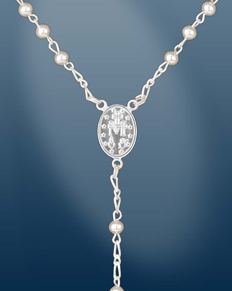 Rosenkranz 925 Silber Perlen 4 mm Ø im Geschenketui