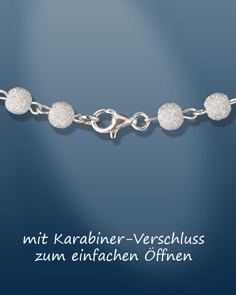 Rosenkranz im Geschenketui 6 mm Ø Silber satiniert