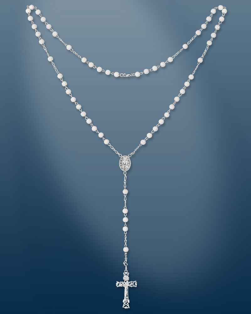 Rosenkranz im Geschenketui Sterling Silber 6 mm Ø