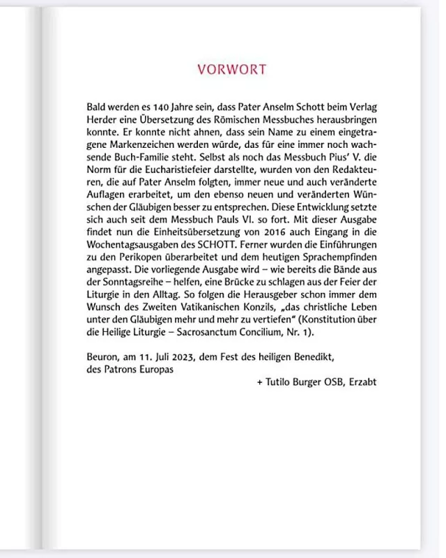 SCHOTT-Messbuch für die Wochentage Band 1