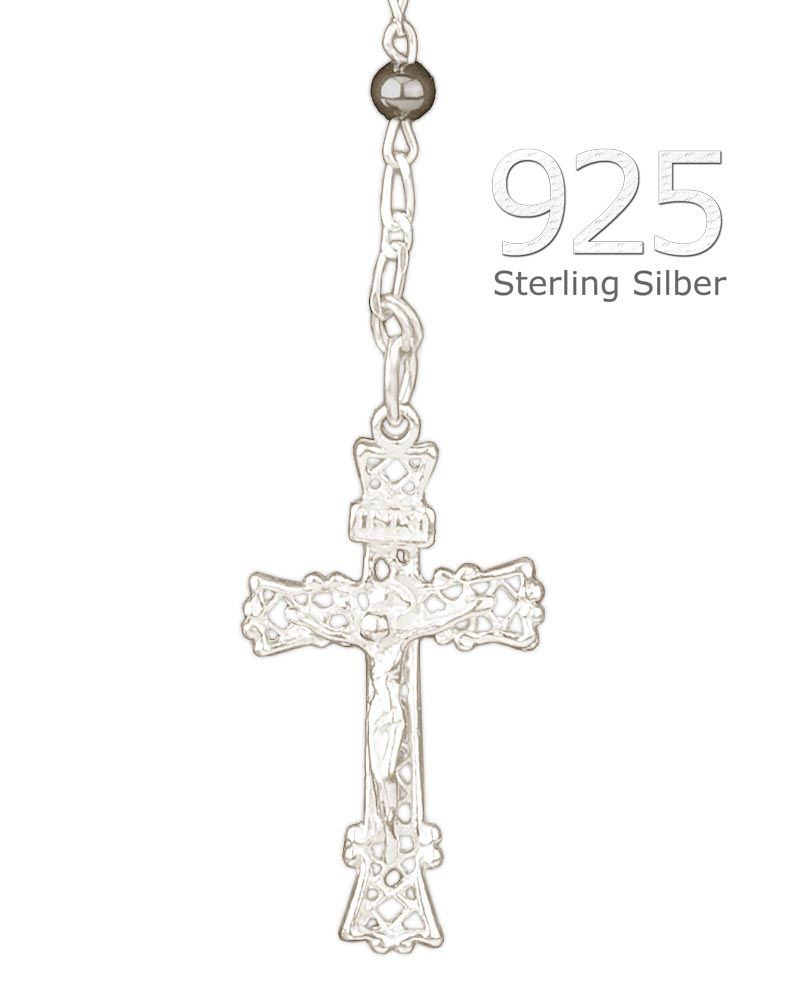 Rosenkranz Hämatit 6 mm Ø Perlen im Geschenketui