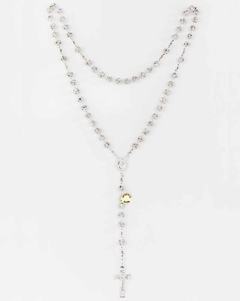Rosenkranz 925 Sterling Silber Perlen Svarowski