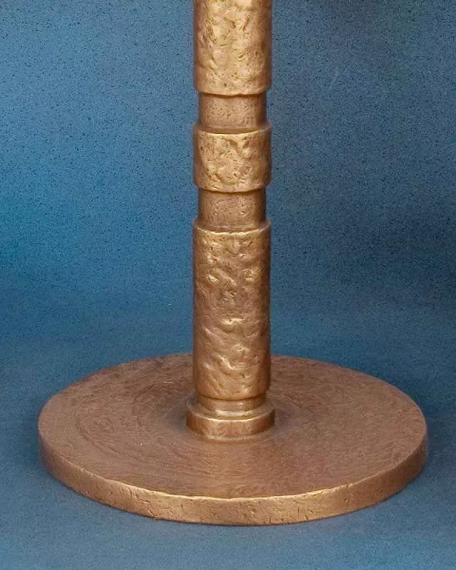Standleuchter 50 cm hoch solide Bronze, Handarbeit