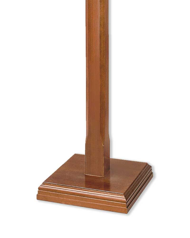 Lesepult Holz gebeizt schlichte gerade Form 118-135 cm