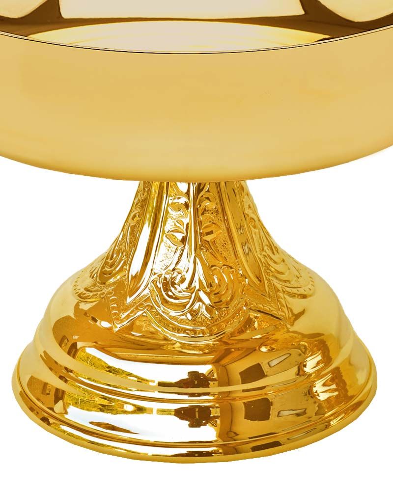 Hostienschale vergoldet 16 cm Ø, 12 cm hoch