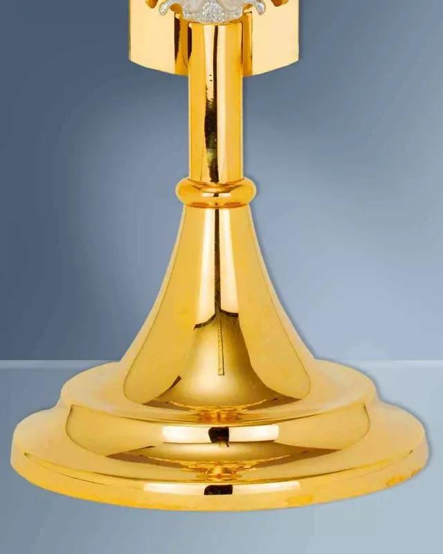 Reliquiar Kreuz 32 cm vergoldet, zierversilbert