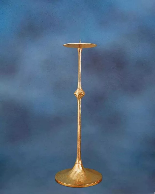 Standleuchter 60 cm hoch Bronze mit Kreuznodus