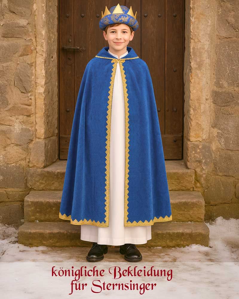 Krone Sternsinger / Heilige Drei Könige blau