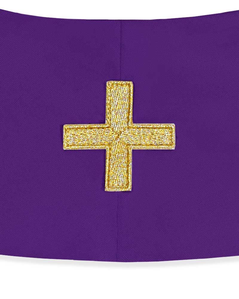 Stola violett 130 cm lang mit Trauben und Ähren