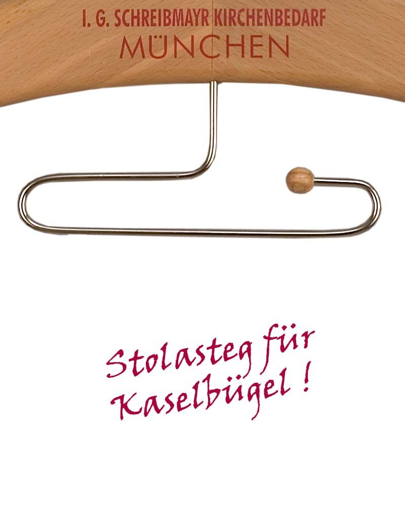 Kaselbügel mit Steg, 60 cm in solider Holzausführung
