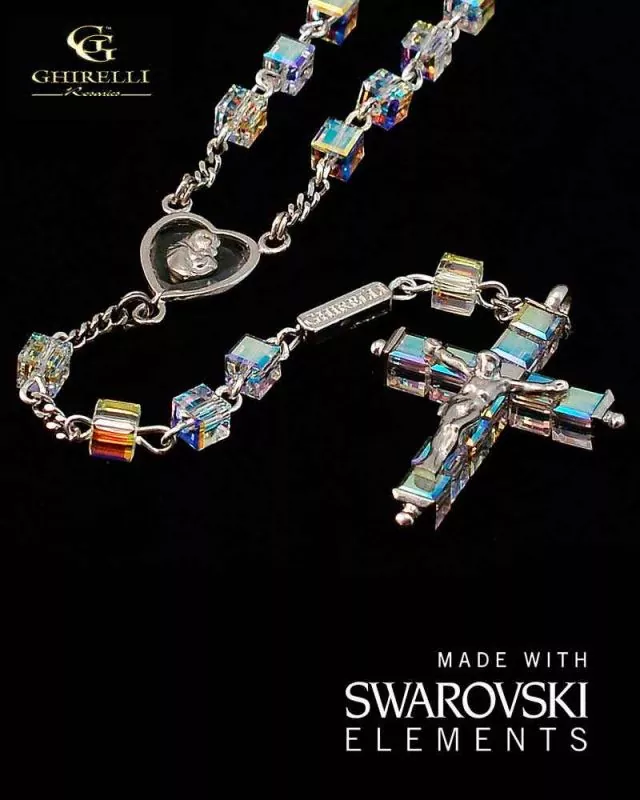 Ghirelli Rosenkranz Silber Swarovski - Kristall 4 mm