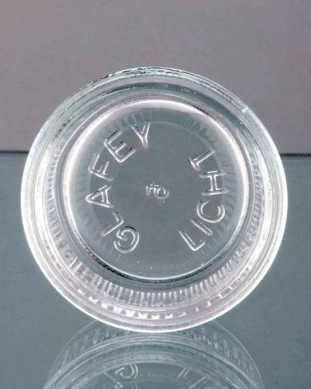 Teelichtglas Glafey gerillt für Teelichter mit 38 mm Ø