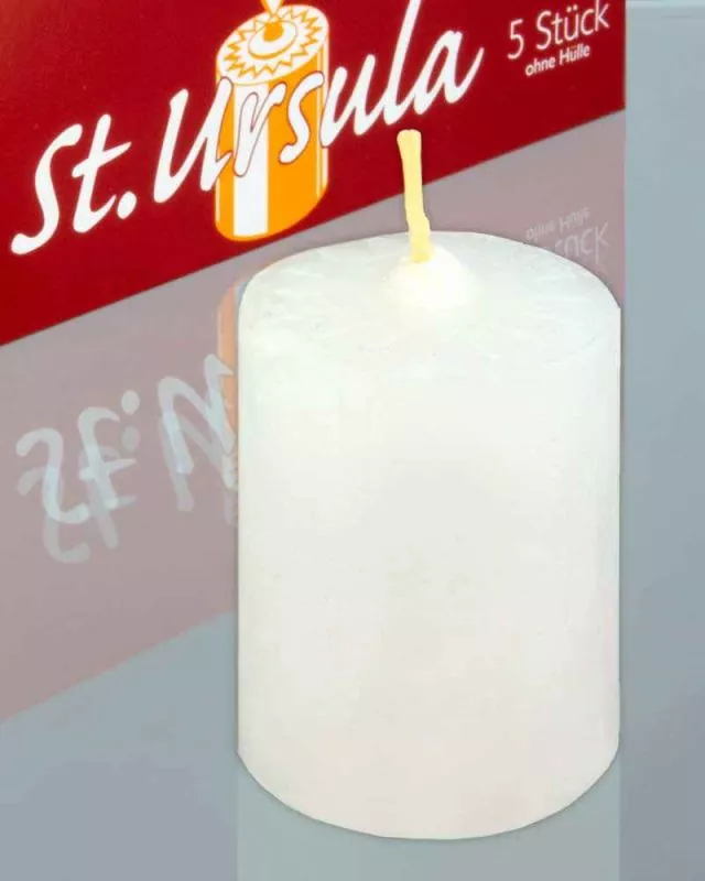 5 St. Ursula Teelichte Glafey 24 Stunden Brenndauer 5 St. Ursula Teelichte Glafey 24 Stunden Brenndauer