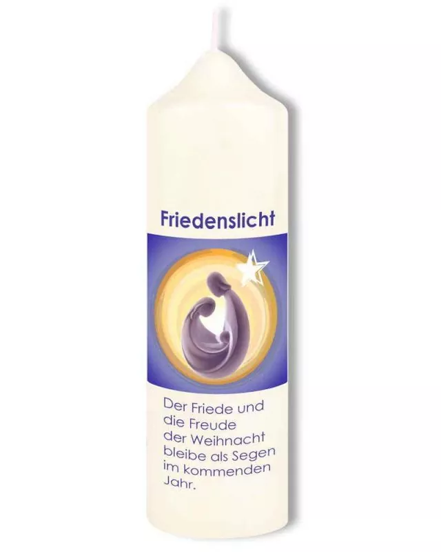 Tischkerze Friedenslicht RAL Hl. Familie 165 x 50 mm