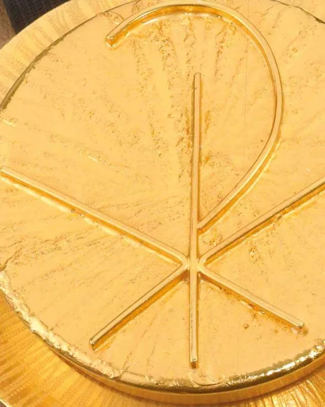 Versehpatene, 10 cm Ø mit Christuszeichen PX