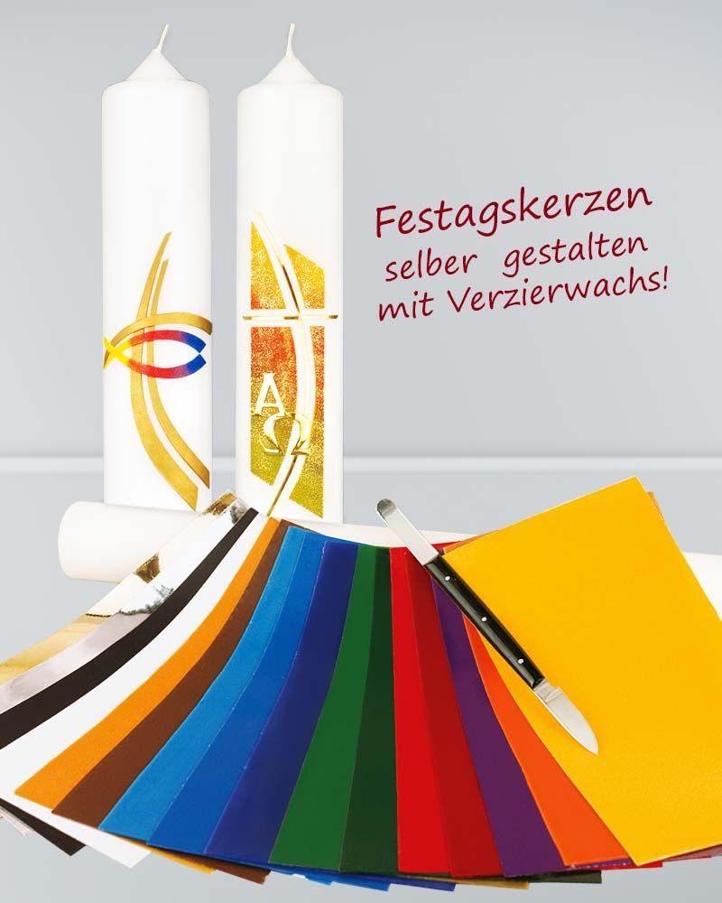 10 Wachsplatten 20 x 10 cm Verzierwachs farb. sortiert