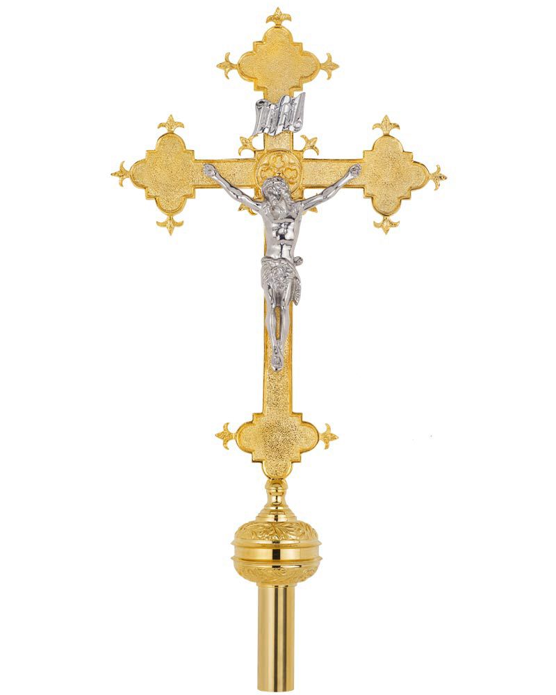 Vortragekreuz 65 x 31 cm neugotische Form