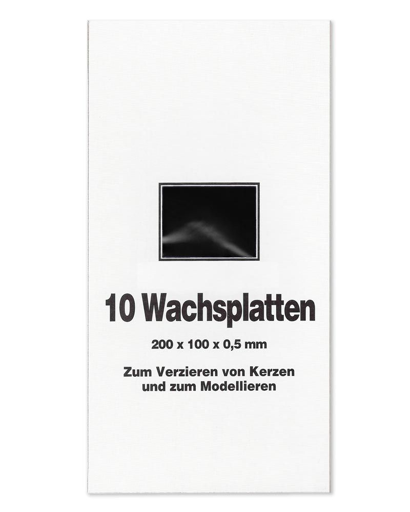 10 Wachsplatten schwarz Verzierwachs 20 x 10 cm