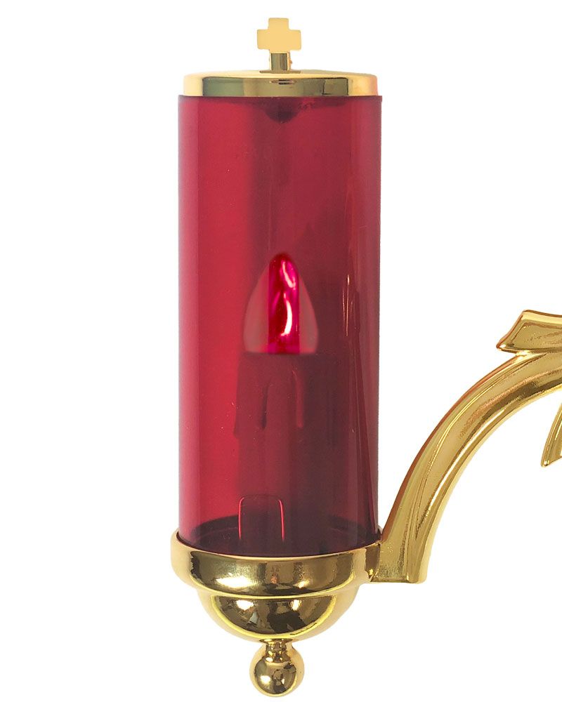 Wandewiglicht 19x22 cm elektr. Messing vergoldet