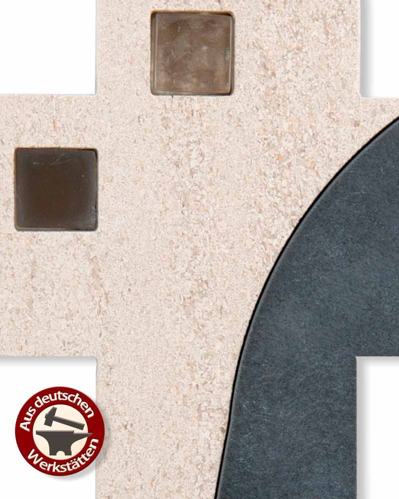 Wandkreuz 22 x 15 cm Jura- und Schiefergestein