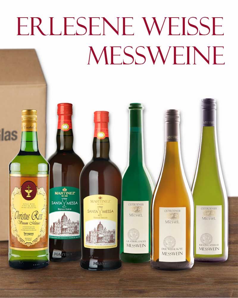 Messwein - Probierkarton 6 erlesene weisse Weine