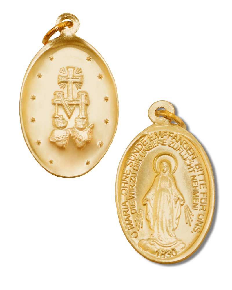 150 Wundertätige Medaillen Alu gold eloxiert 20,5 mm