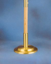 Standfuß Messing matt für Stäbe bis 32 mm Ø