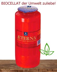 20 AETERNA Kerzen 7 Tage Brenner rot BIOCELLAT