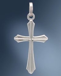 Kreuz Anhänger klassisch 13 x 20 mm 925 Silber