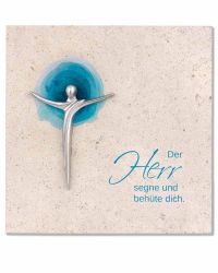 Natursteintafel 14,5x14,5 cm Der Herr segne Dich