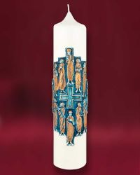 Apostelkerze elfenbein Handarbeit 330 x 75 mm