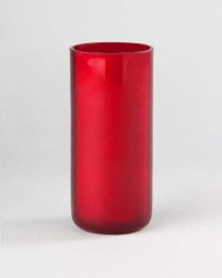 Ewiglichtglas 20 cm, 8 cm Ø gerade Form rubinrot