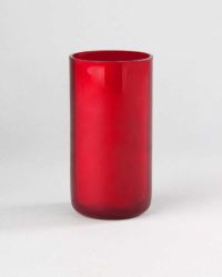 Ewiglichtglas hitzebeständig rubinrot 16cm gerade Form