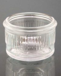 Teelichtglas Glafey gerillt für Teelichter mit 38 mm Ø