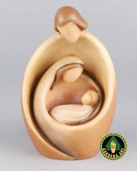 Hl. Familie modern 15 cm holzgeschnitzt handbemalt