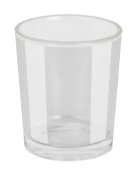 Lichtglas transparent 1 Stück 4,5 cm Ø, 5 cm hoch