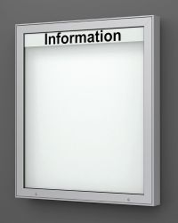 Schaukasten für Außen, Alu 970 x 820 mm, 60 mm tief