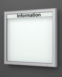 Premium Schaukasten Alu 100 mm tief 1180 x 1130 mm