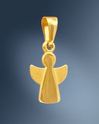Engel Anhänger schlicht 10 mm x 12 mm 9 ct Gold 375