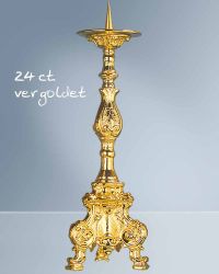 Standleuchter vergoldet barock 30 cm hoch