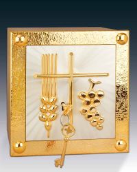 Tabernakel Trauben & Ähren 26 x 26 x 22 cm