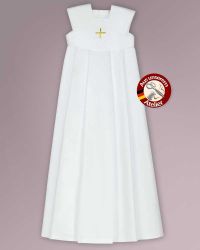 Taufkleid 90 cm Cottonova weiß Goldkreuz gestickt